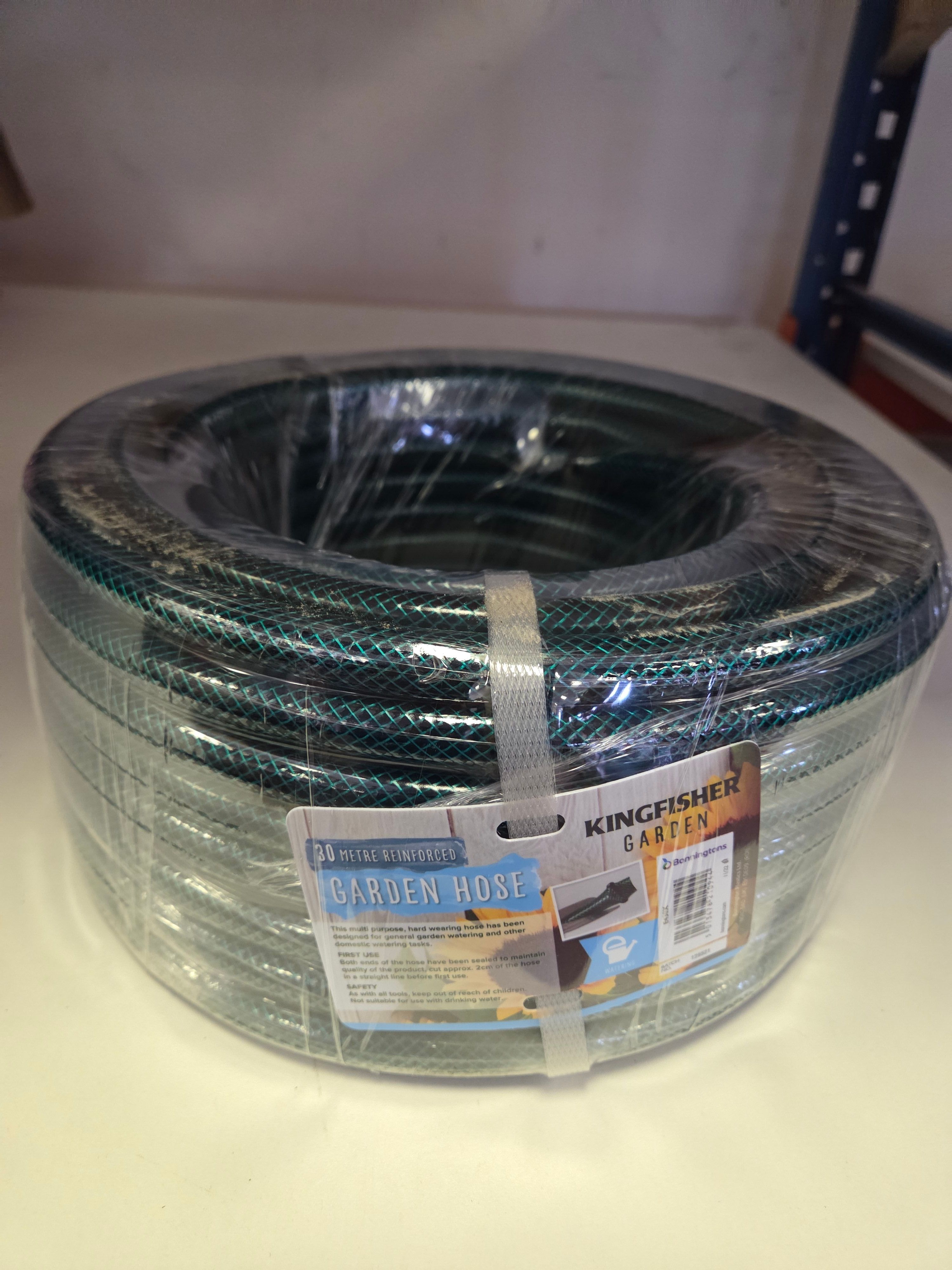 Kingfisher Garden 30 Metre Reinforced PVC Garden Hose