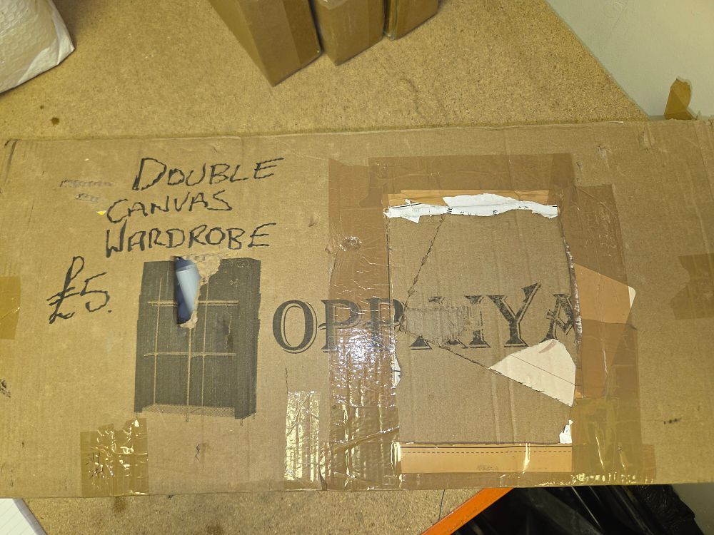 Lot 155 – Double Canvas Wardrobe