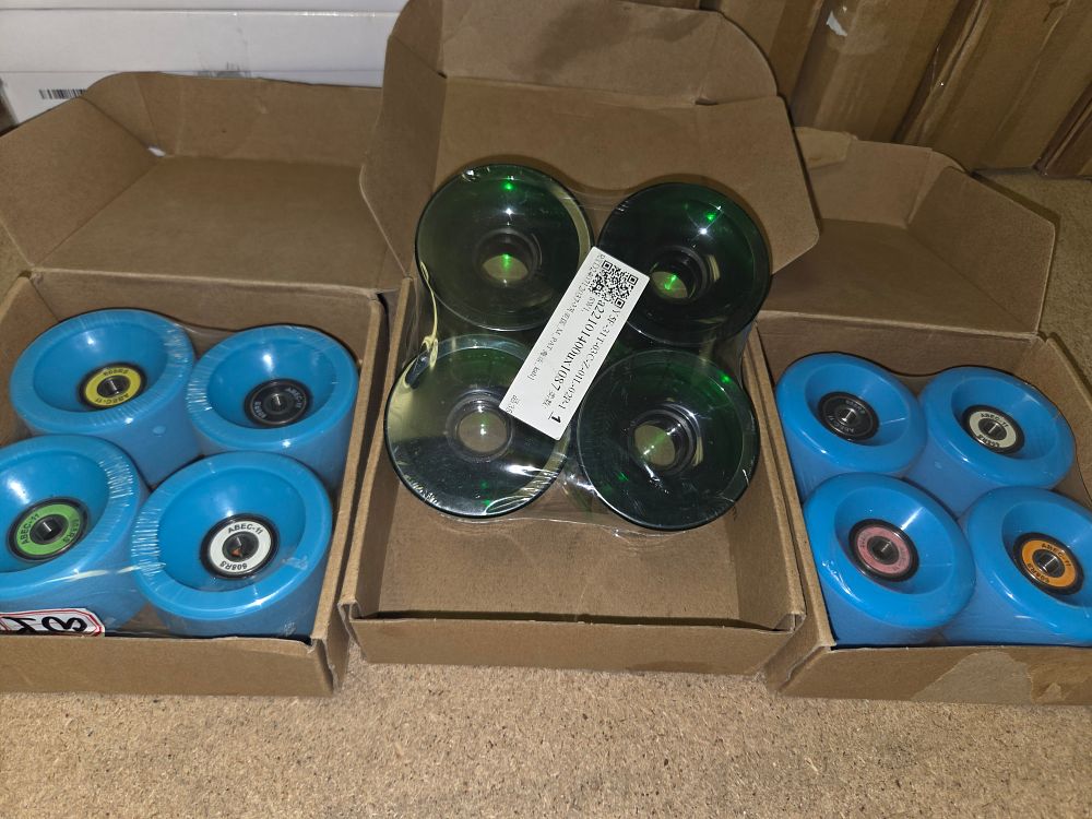 Lot 159 – Three Boxes of Skateboard and Longboard Wheels
