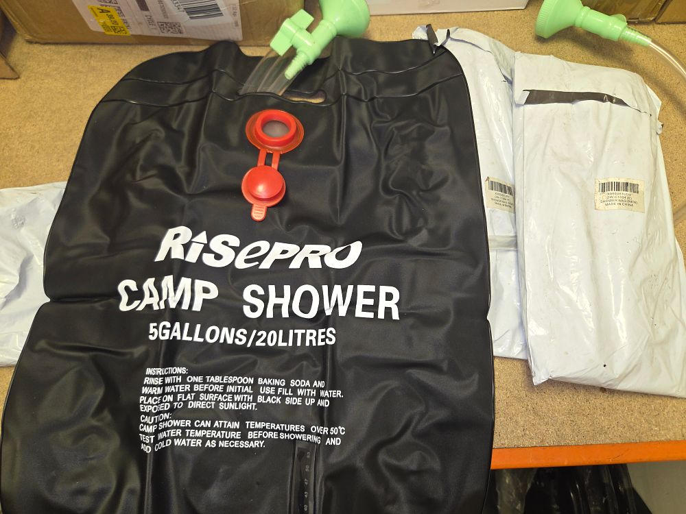 Lot 160 – Three RISEPRO Solar Shower Bags