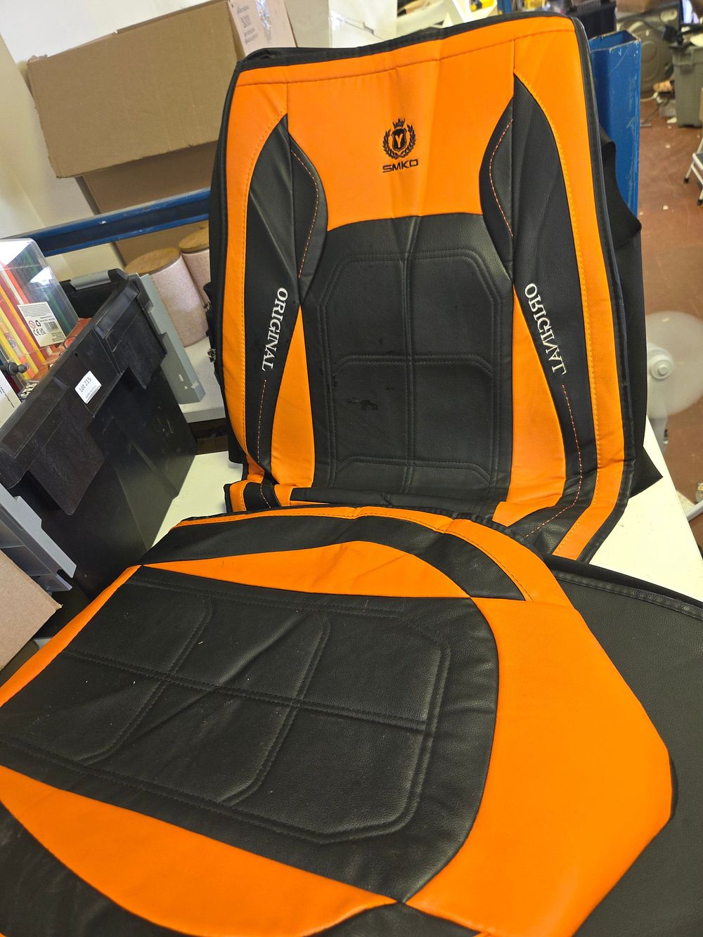 Lot 216 – Two SMKO Synthetic Leather Automotive Seat Covers