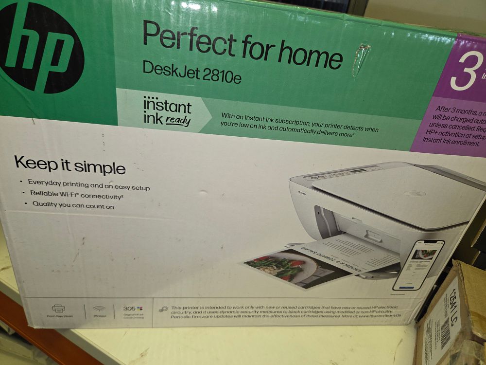 Lot 224 – New One HP DeskJet 2810e All-in-One Printer