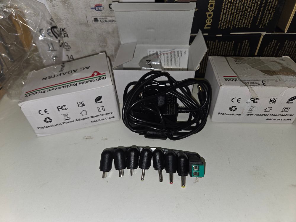 Lot 225 – Three Universal AC Power Adapters and Interchangeable DC Tips