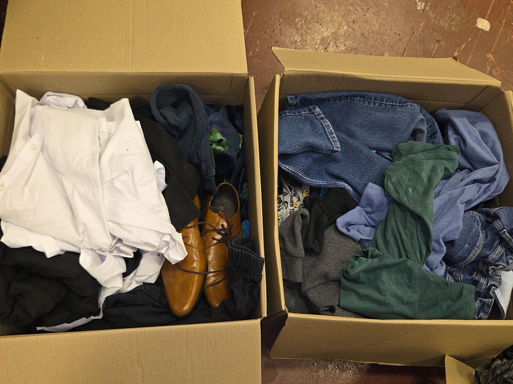 Lot 252 – Two Boxes of Mixed Boys Clothing and Footwear
