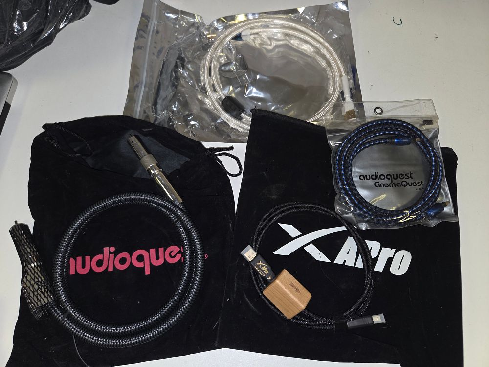 Lot 261 – Selection of Audiophile Interconnects and Cables Including AudioQuest and X-Pro
