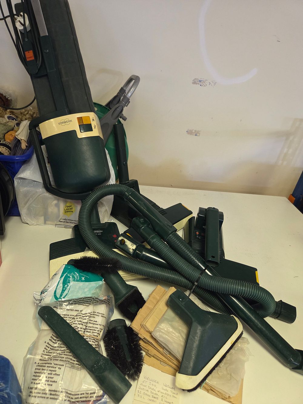 Lot 279 – Vorwerk Vacuum Cleaner and Accessories Including ET 340 Floor Head