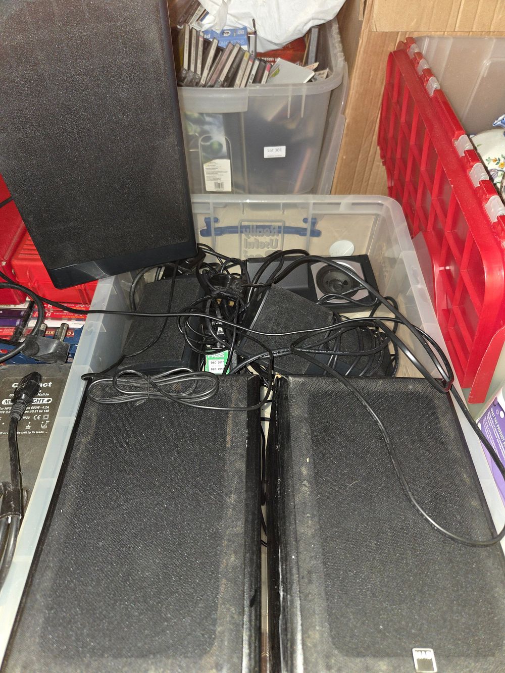Lot 312 – Selection of Audio and Electrical Equipment Including NAD and Altec Lansing untested