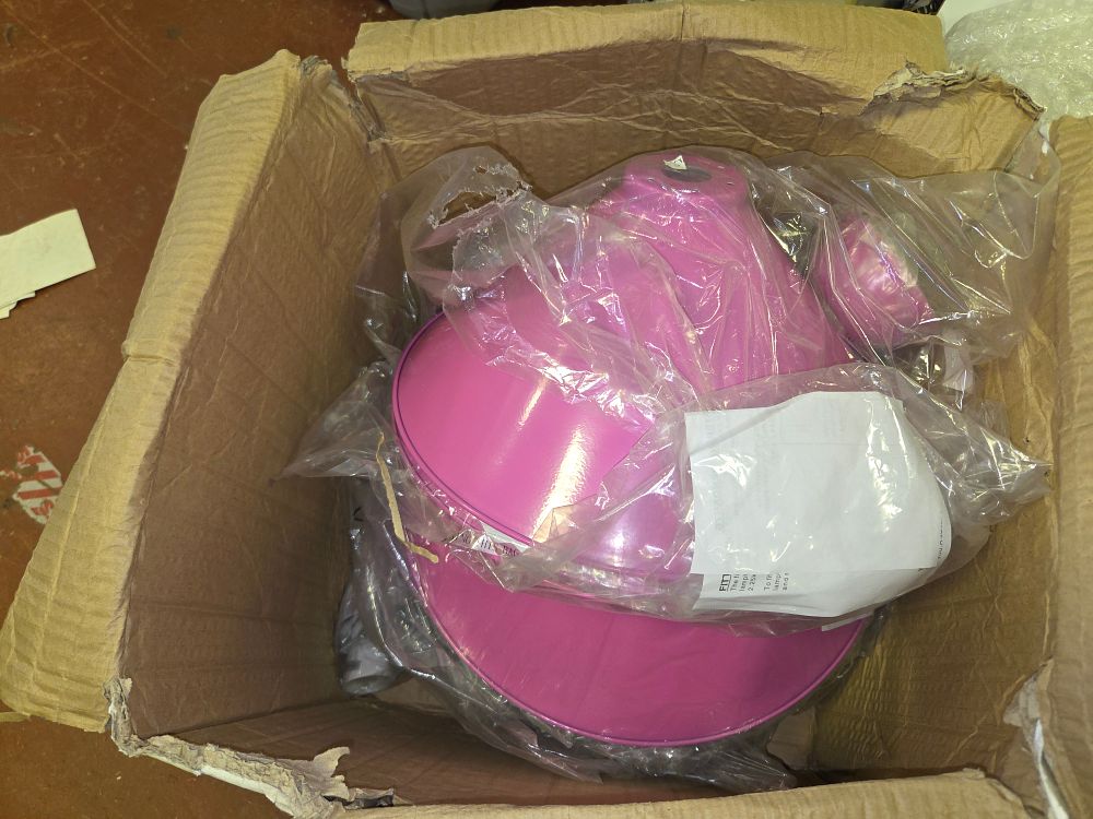 Lot 363 – One Box of Pendant Light Shades Including Mounting Roses