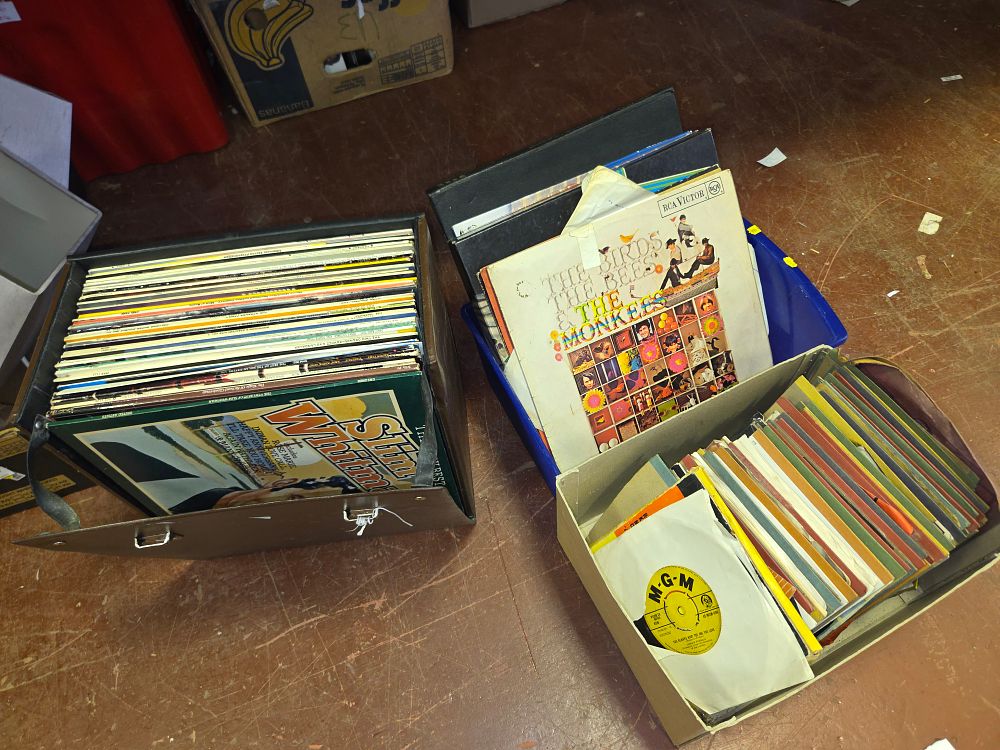 Lot 371 – Three Boxes of Vinyl Records Including The Monkees and Bill Haley and His Comets