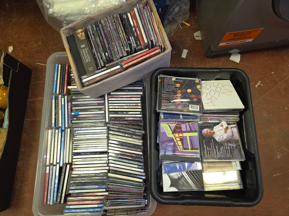 Lot 374 – Three Boxes of Compact Discs Including Janet Jackson Johnny Cash and Alfie Boe