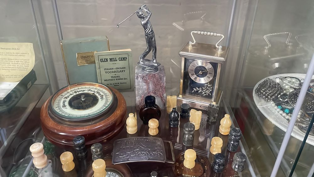 Lot 614 – A Selection of Miscellaneous Collectables Including Matthew Norman Carriage Clock and Glen Mill Camp POW Booklet
