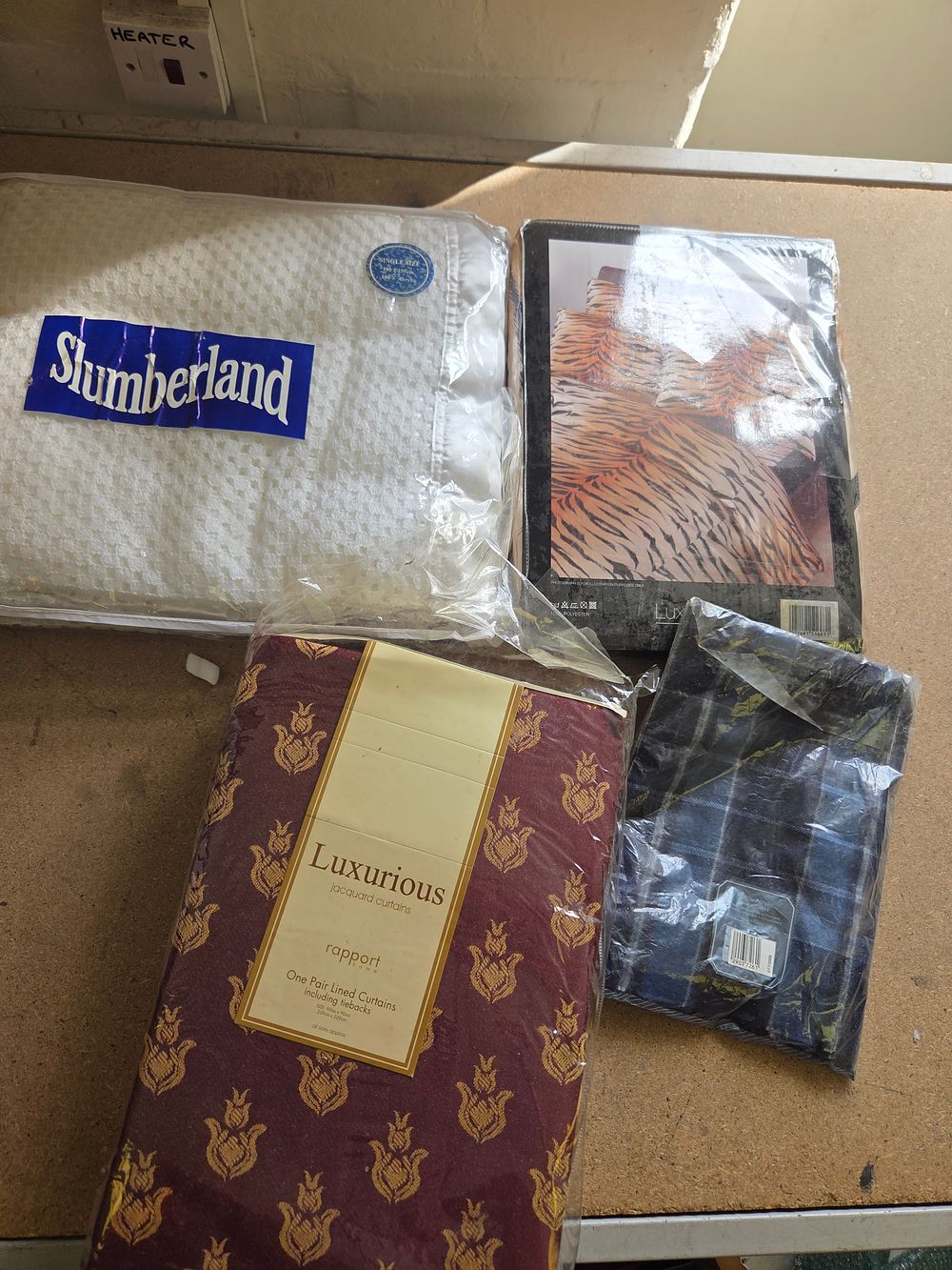 Lot 161 – A Selection of Household Textiles Including Slumberland and Rapport Home unused