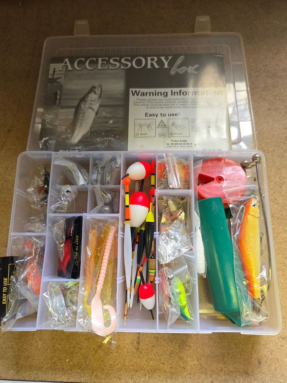 Lot 173 – One Box of Fishing Tackle and Accessories Including Fox