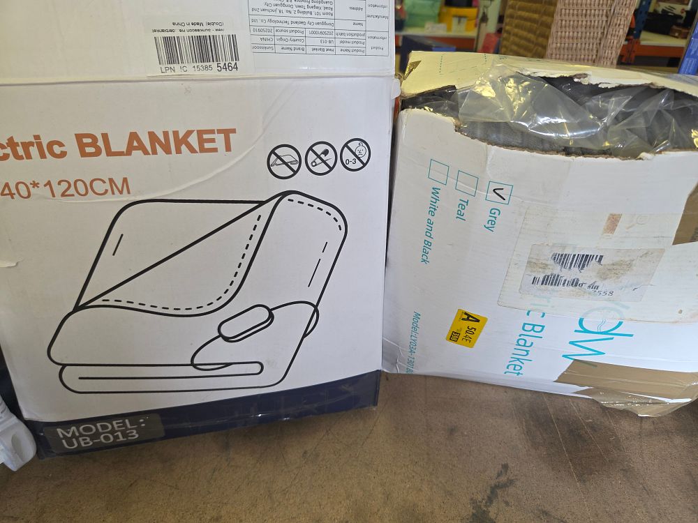 Lot 229 – Two Boxed Electric Blankets Including Sunkissoon
