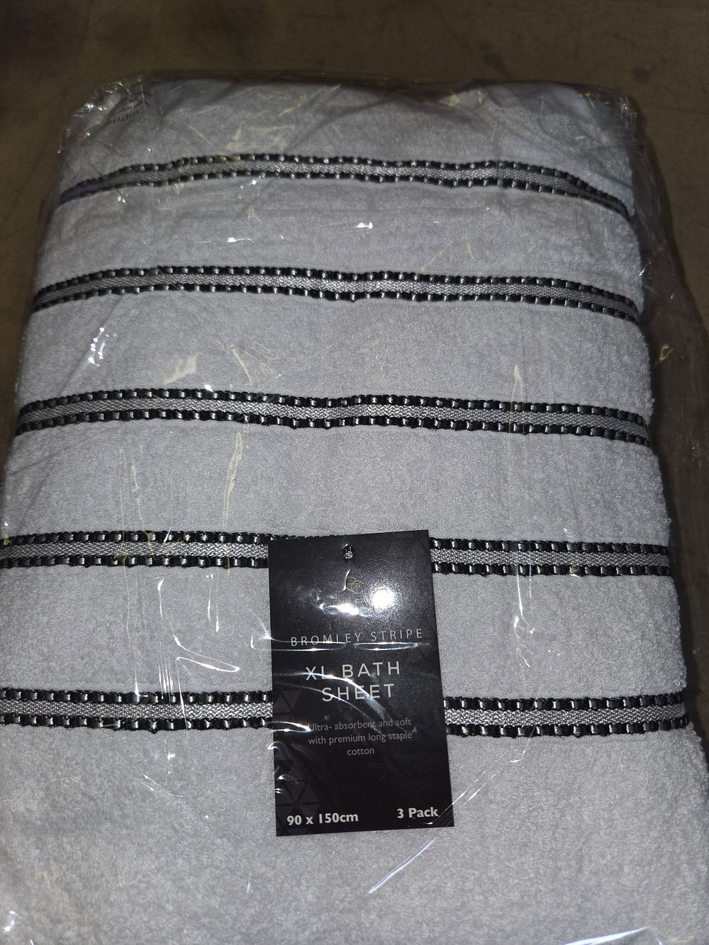 Lot 236 – Three Bromley Stripe XL Bath Sheets