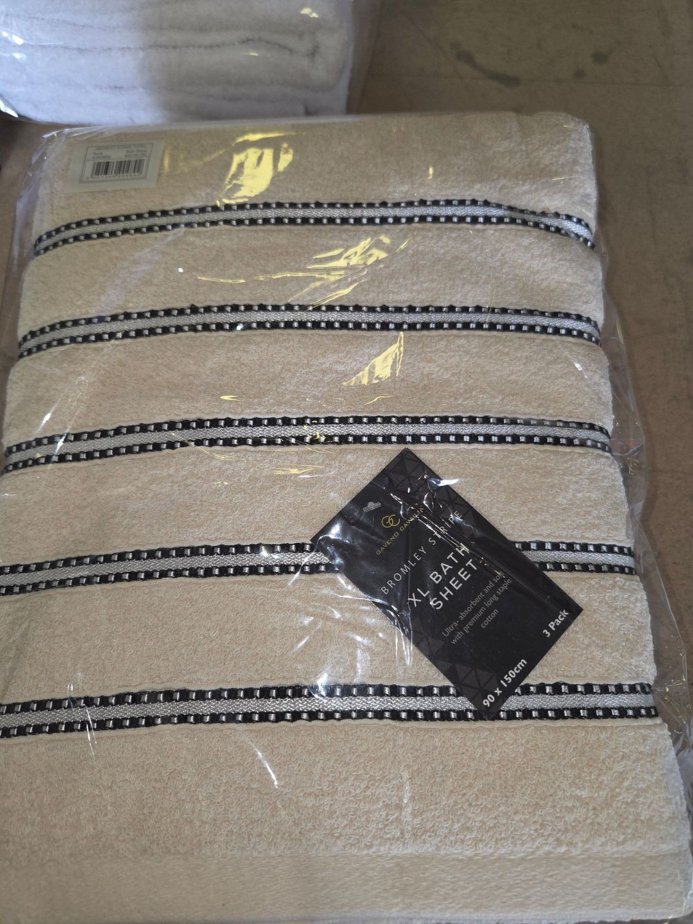 Lot 237 – Three Gavendish Bromley Stripe XL Bath Sheets