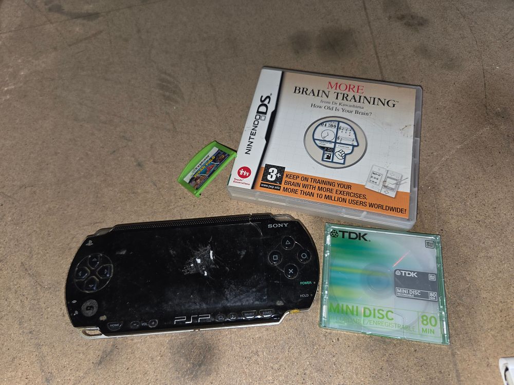 Lot 245 – A Selection of Handheld Gaming Items and Media Including Sony PSP and Nintendo DS