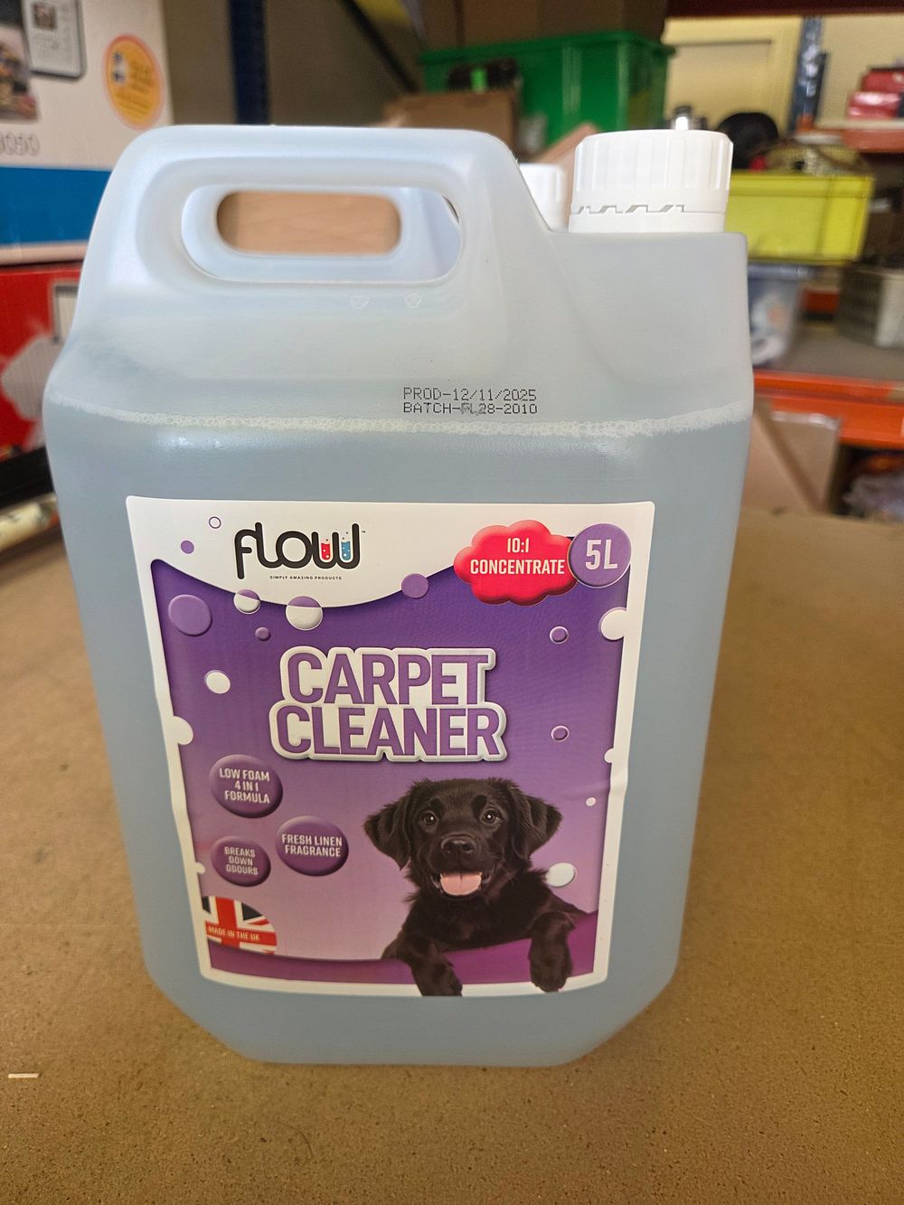 Lot 284 – Flow 5L 10:1 Concentrated Carpet Cleaner