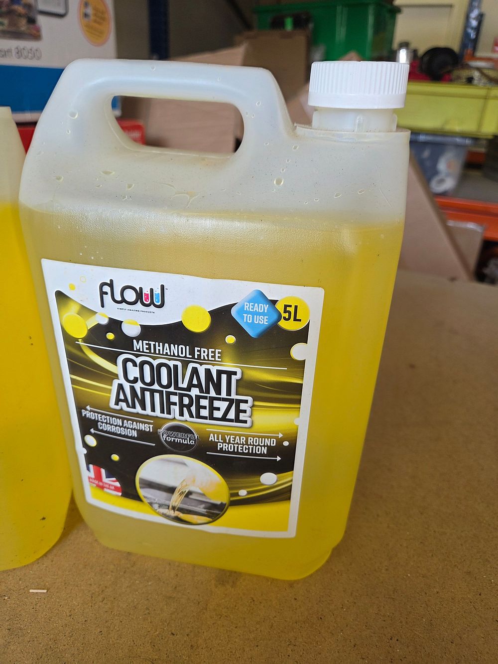 Lot 286 – Flow Coolant Antifreeze 5L Containers