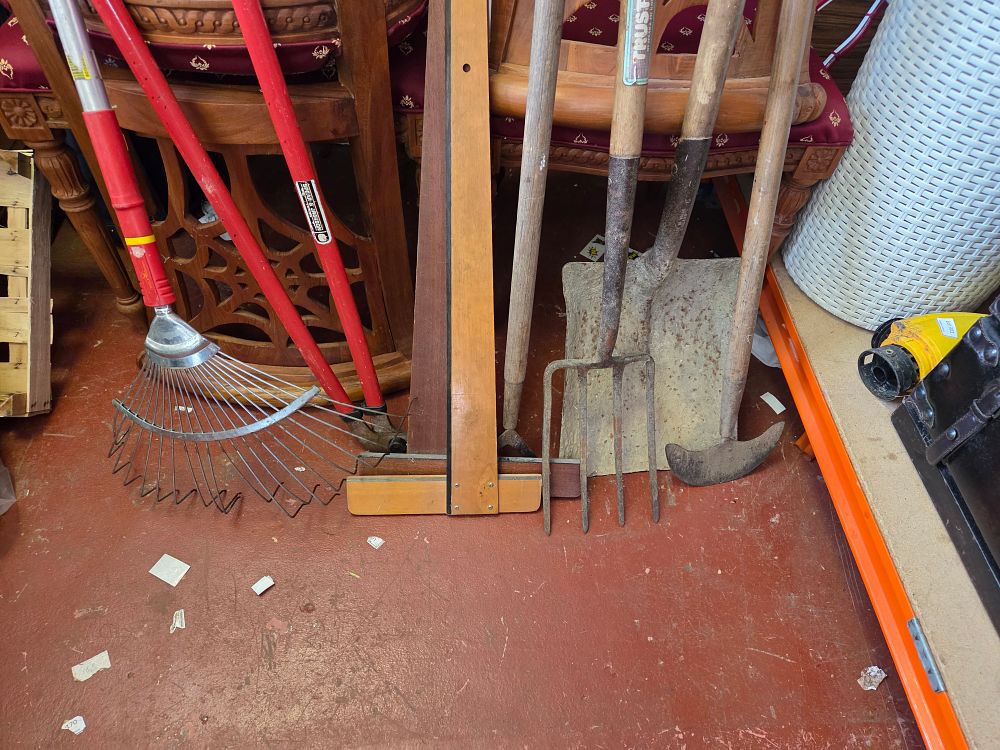 Lot 307 – A Selection of Garden and Workshop Tools Including Wolf-Garten, Spear & Jackson and Trust