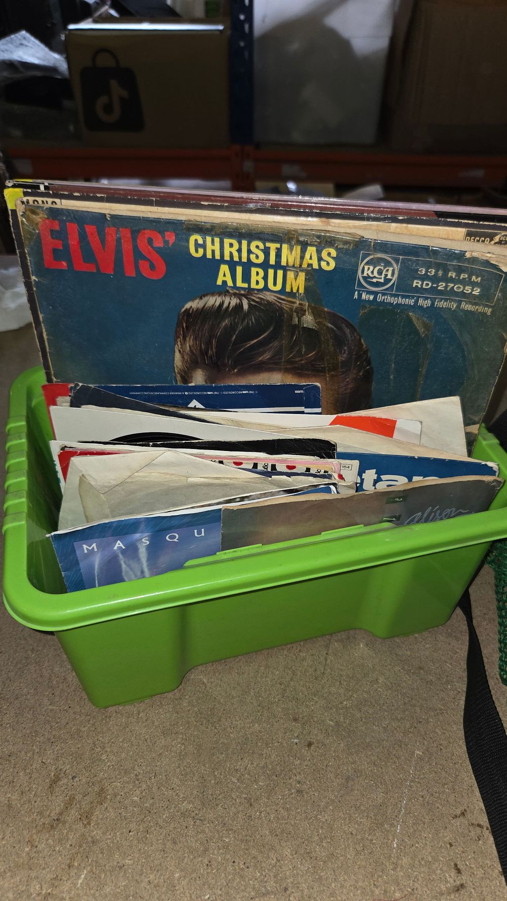 Lot 310 – A Collection of Vinyl Records Including Elvis Presley and Johnny Cash