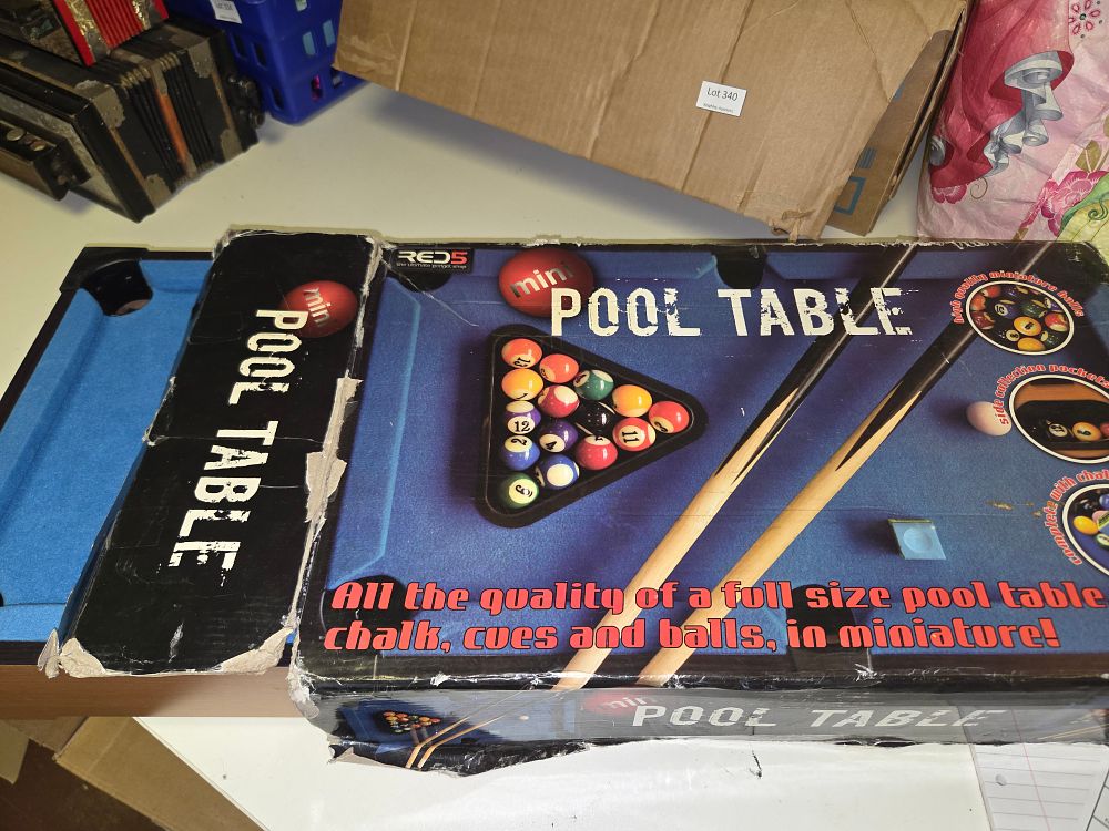 Lot 332 – RED5 Mini Pool Table complete