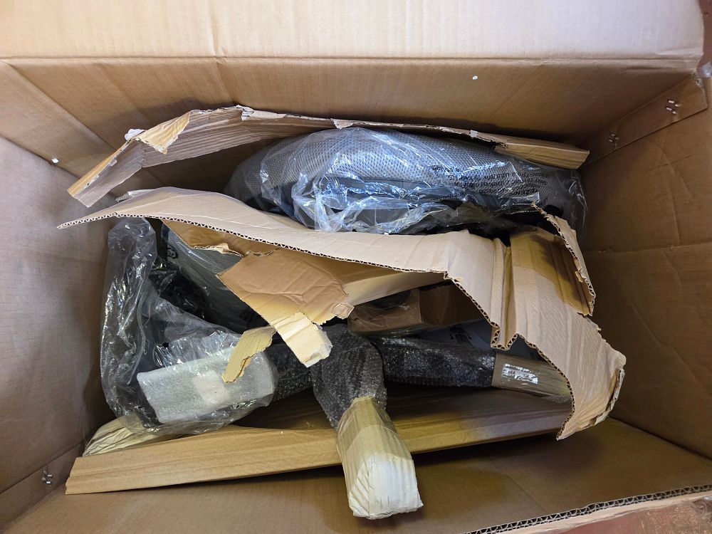 Lot 335 – New Disassembled Modern Ergonomic Mesh Office Chair complete