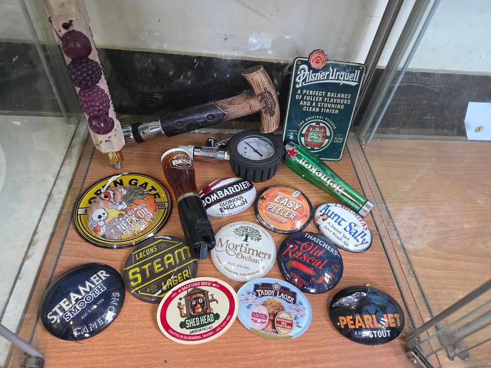 Lot 619 – A Collection of Brewery Collectables and Dispense Equipment Including Heineken, Pilsner Urquell and Beavertown