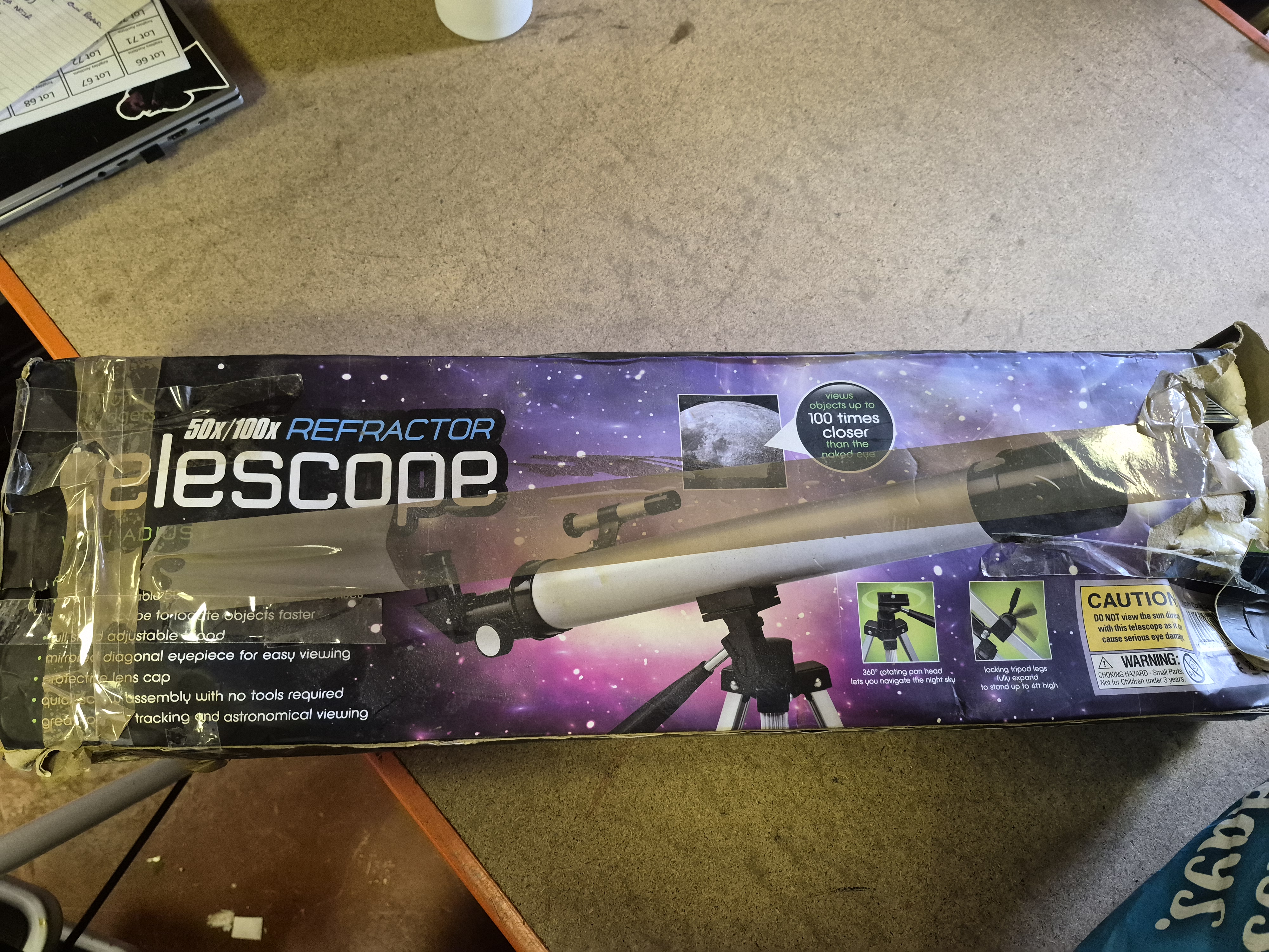 World of G@dgets 50x/100x Refractor Telescope working order