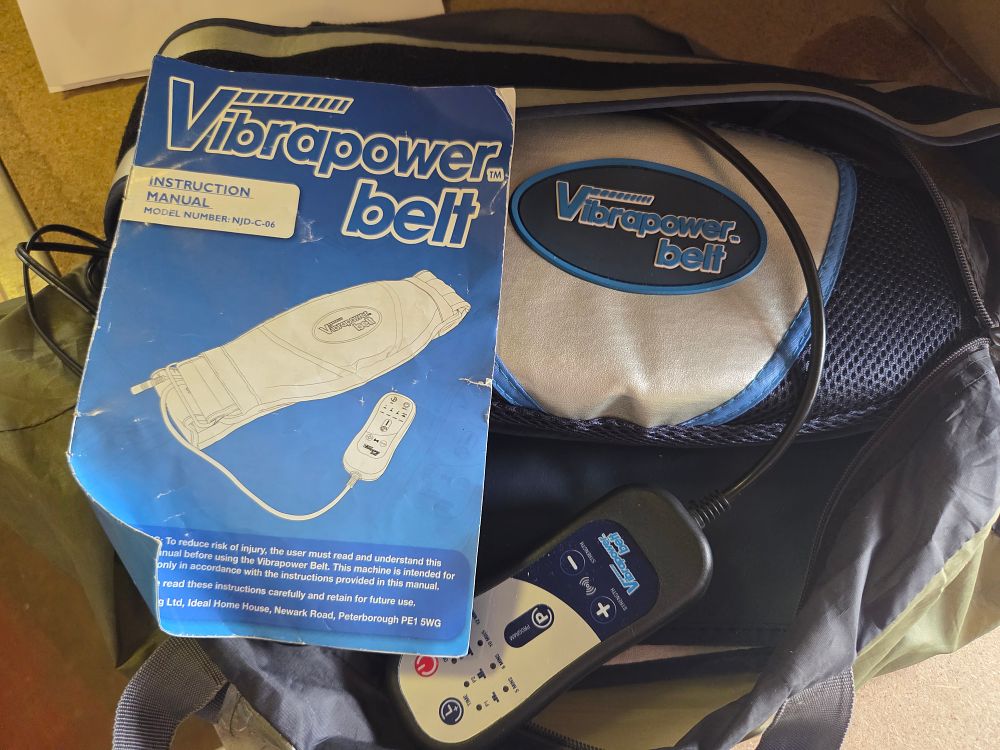 Lot 179 – Vibrapower NJD-C-06 Vibration Exercise Belt and Accessories