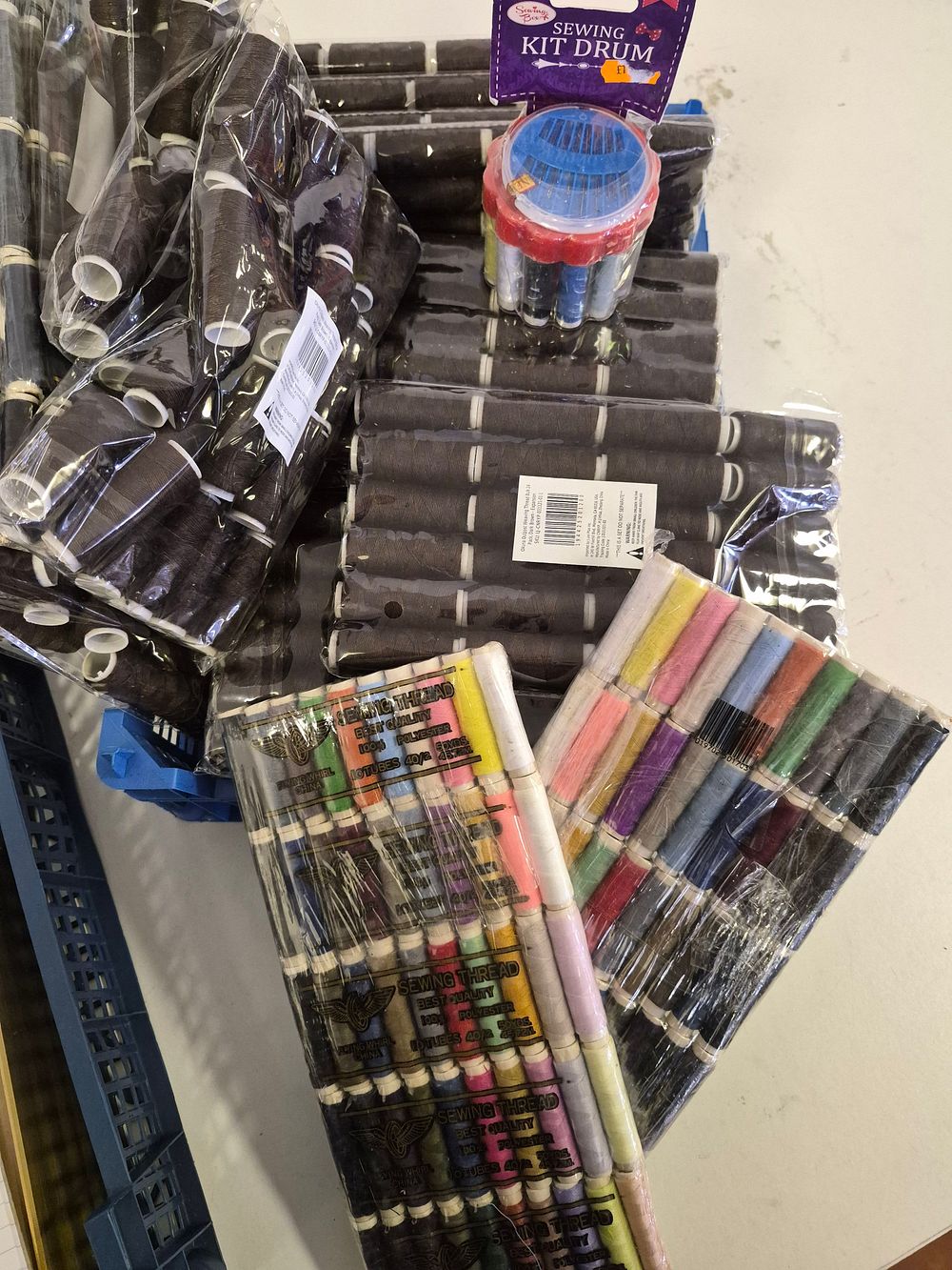 Lot 236 – A Collection of Sewing Supplies Including Original Living Flex Plus Thread