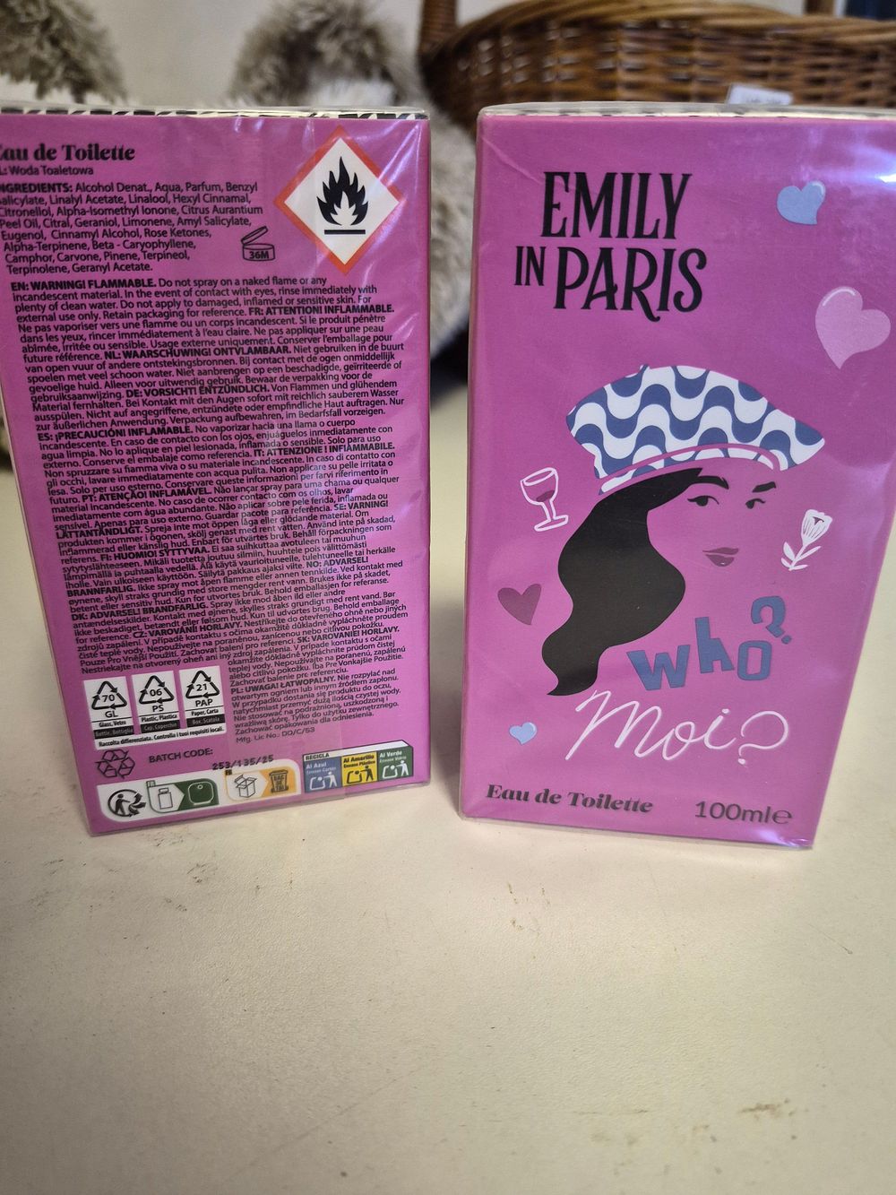 Lot 250 – Two Sealed Bottles of Emily in Paris Who Moi? Eau de Toilette 100ml