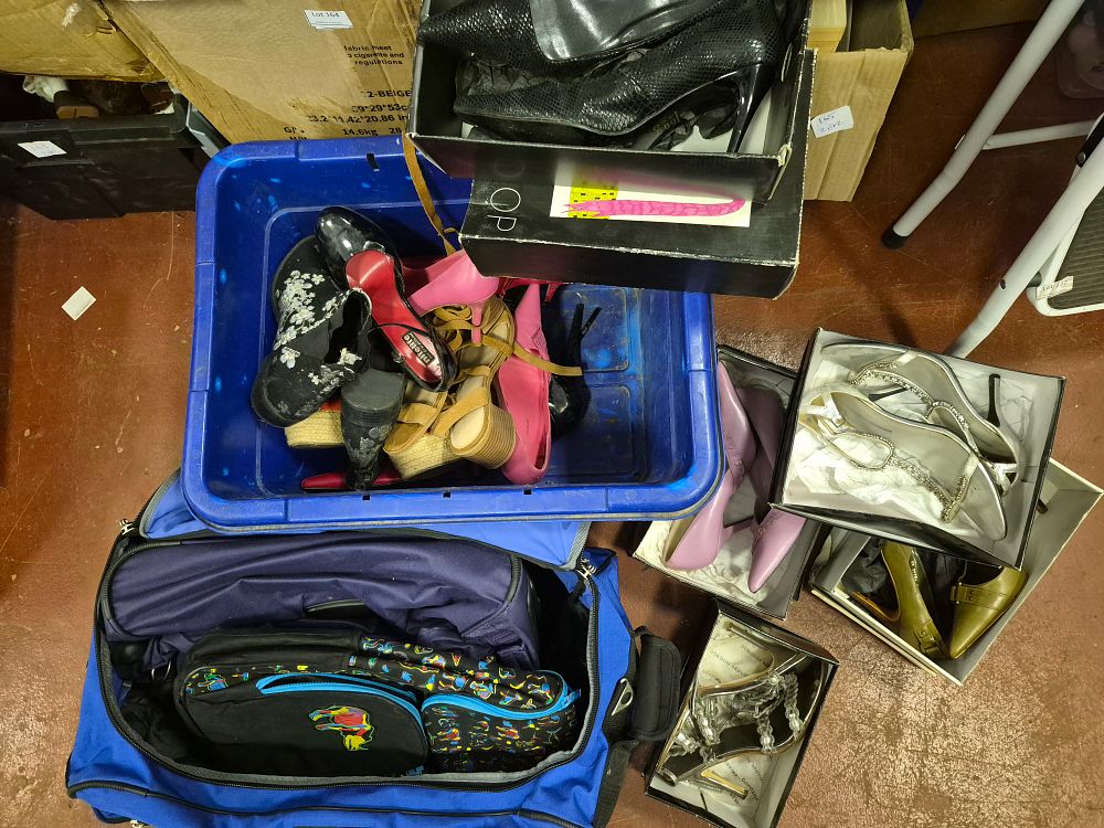 Lot 252 – Selection of Women’s Footwear and Travel Luggage Including Boxed Shoes