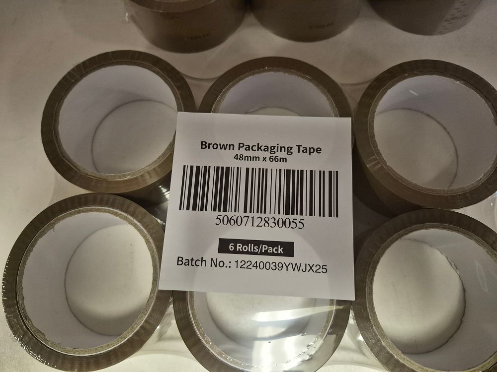 Lot 261 – Six Rolls of Brown Packaging Tape