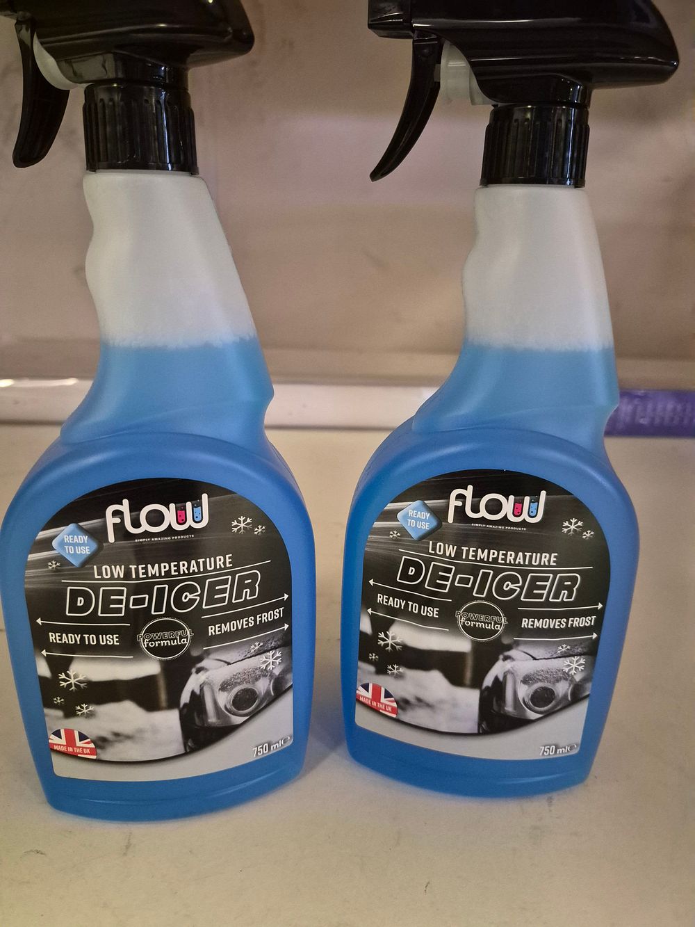 Lot 263 – Two 750ml of Flow Low Temperature De-Icer Spray Bottles