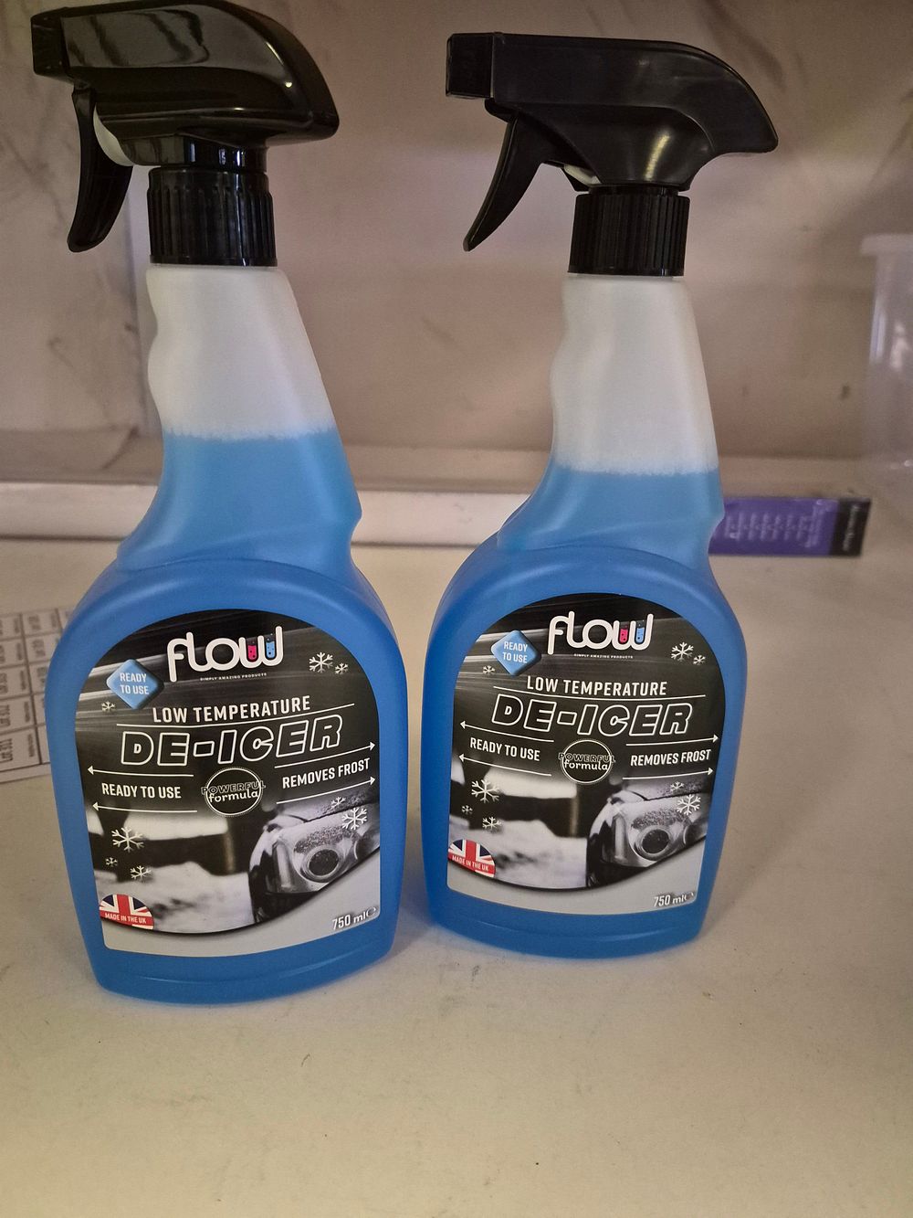 Lot 264 – Two 750ml of Flow Low Temperature De-Icer Spray Bottles