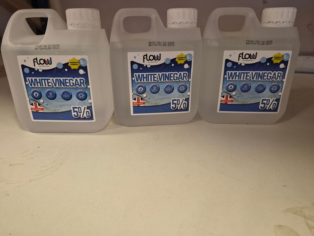 Lot 271 – Three 1L Flow White Vinegar