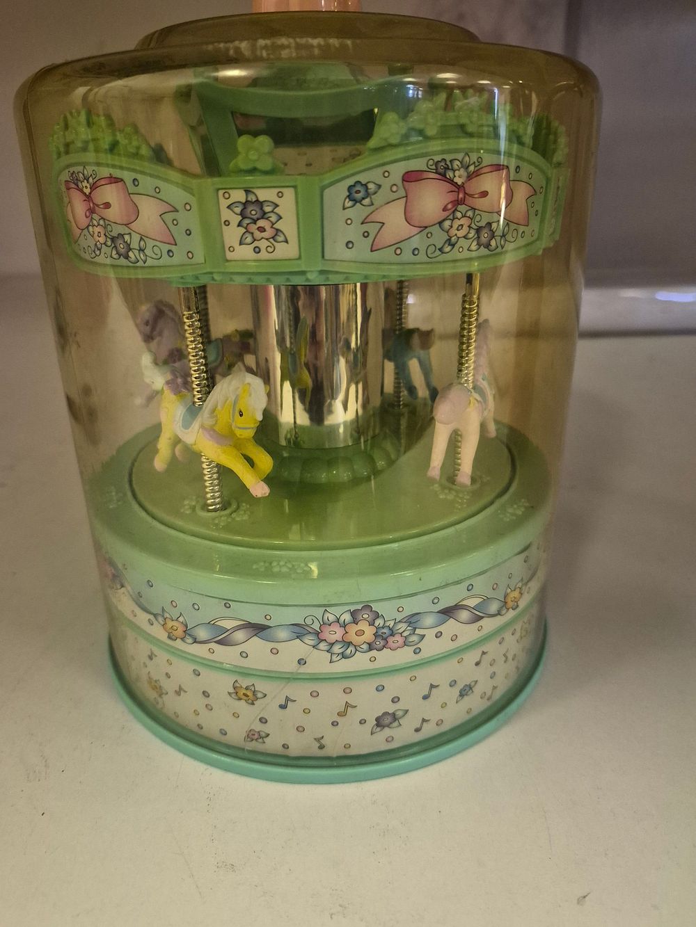 Lot 272 – Moose Mountain Toymakers Music & Motion Carousel in working order