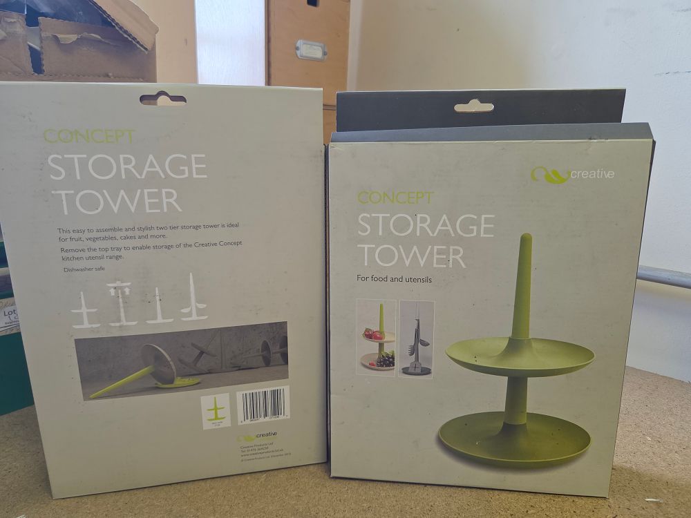 Lot 190 – Two Creative Products Concept Storage Towers
