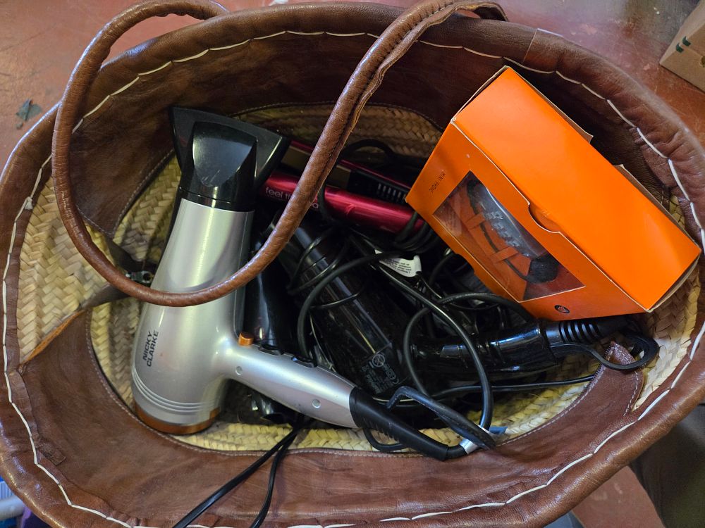 Lot 246 – Basket of Personal Care Electricals and Accessories Including Nicky Clarke and BaByliss PRO