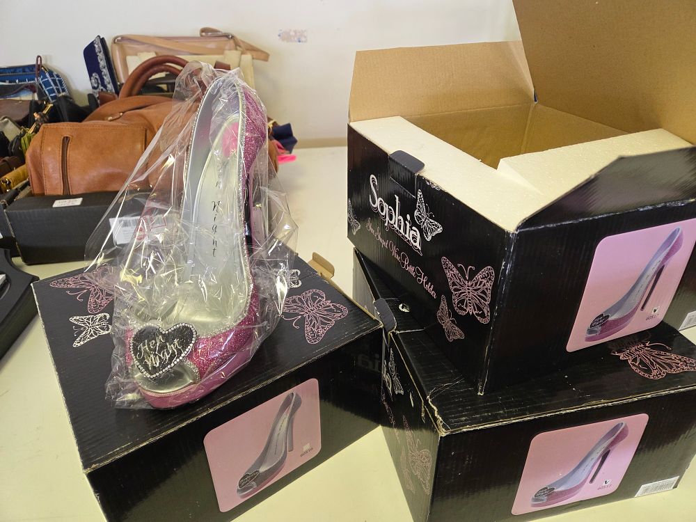 Lot 303 – Three Boxes of Sophia Shoe Shaped Wine Bottle Holders