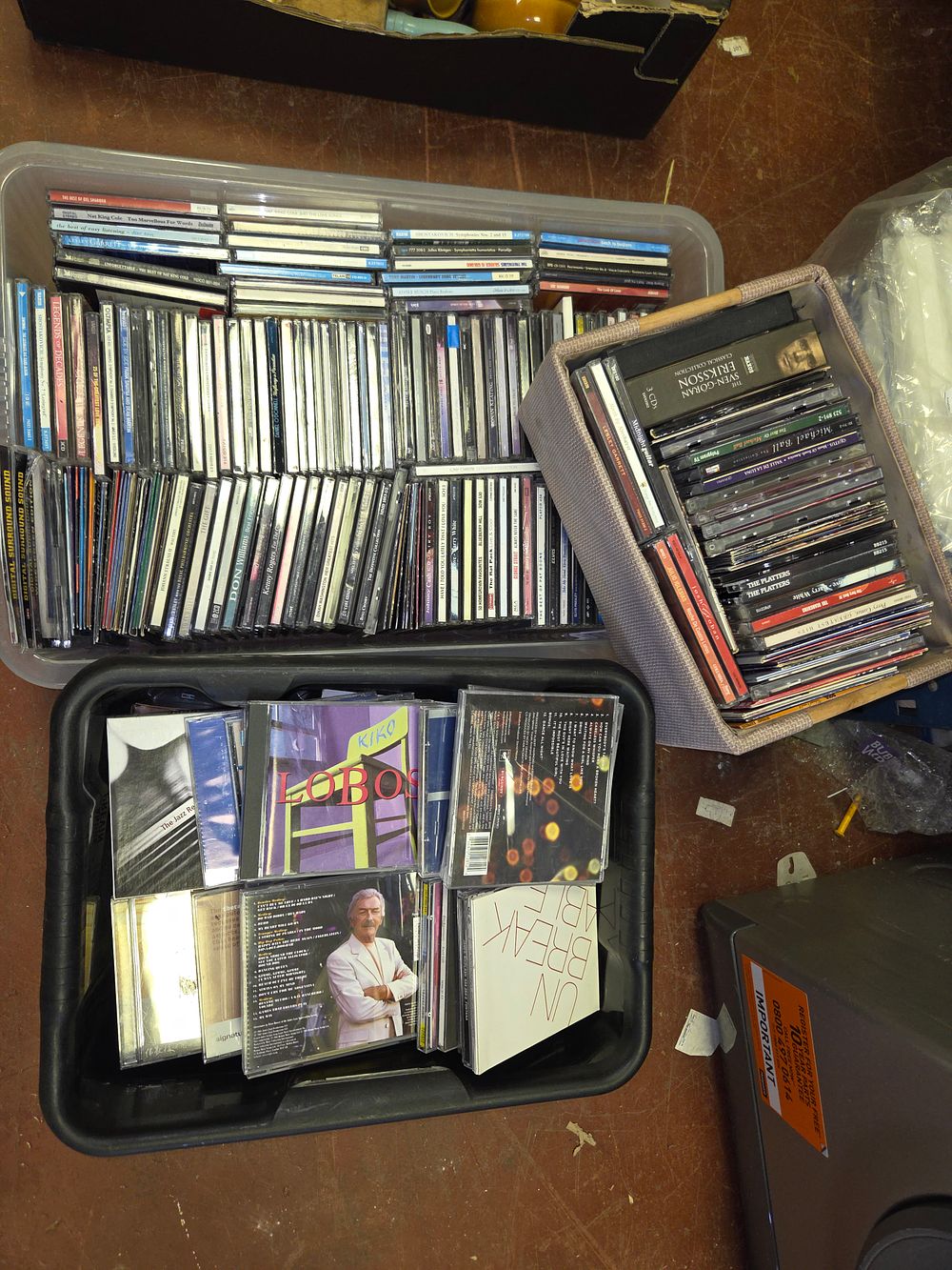 Lot 350 – Three Boxes of Compact Discs Including Janet Jackson Johnny Cash and Alfie Boe