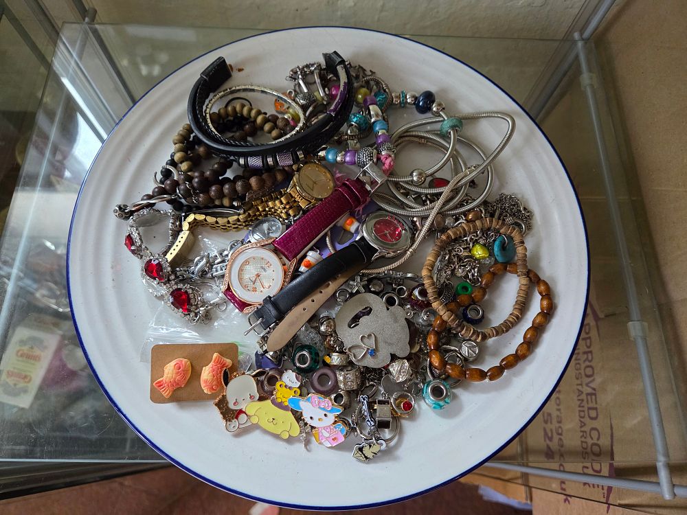 Lot 625 – A Collection of Costume Jewellery and Wristwatches Including Kawaii Style Charms and Taiyaki Earrings