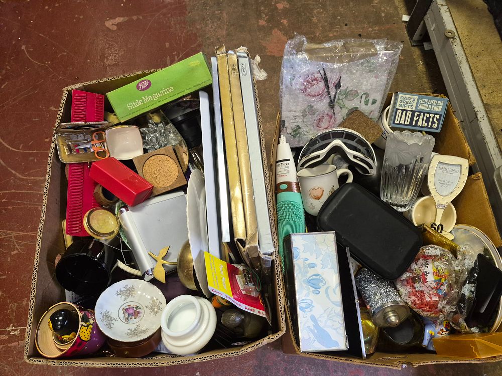 Lot 173 – Two Boxes of Miscellaneous Collectables Including Boots Vivadia and Impressions by Juliana