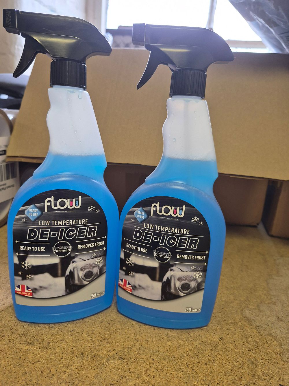 Lot 199 – Two Flow Low Temperature De-Icer 750ml Spray Bottles