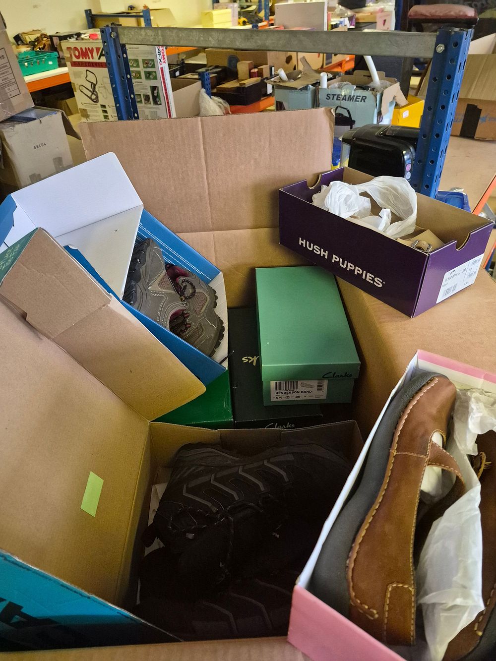 Lot 226 – Selection of Boxed Footwear Including Clarks and Hush Puppies size 5.5