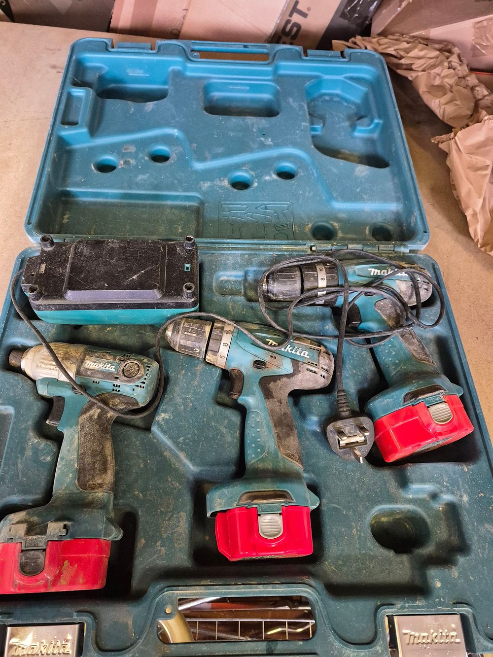 Lot 243 – A Selection of Makita Cordless Power Tools and Accessories untested