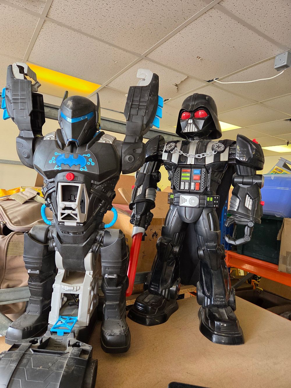 Lot 251 – A Pair of Transforming Robot Playsets Including Darth Vader and Batman