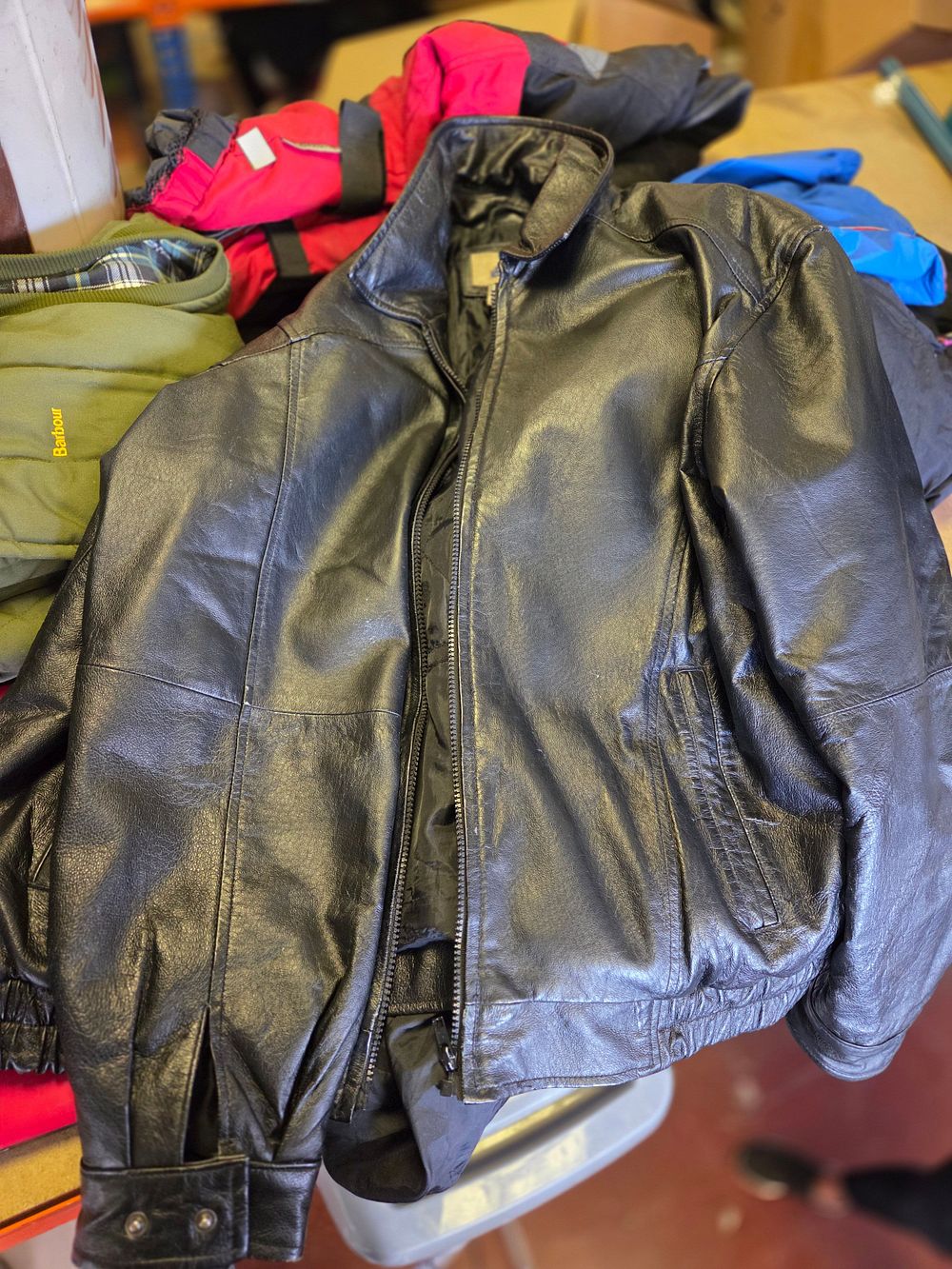 Lot 294 – Shaver Lake Authentic Outerwear Leather Jacket size L
