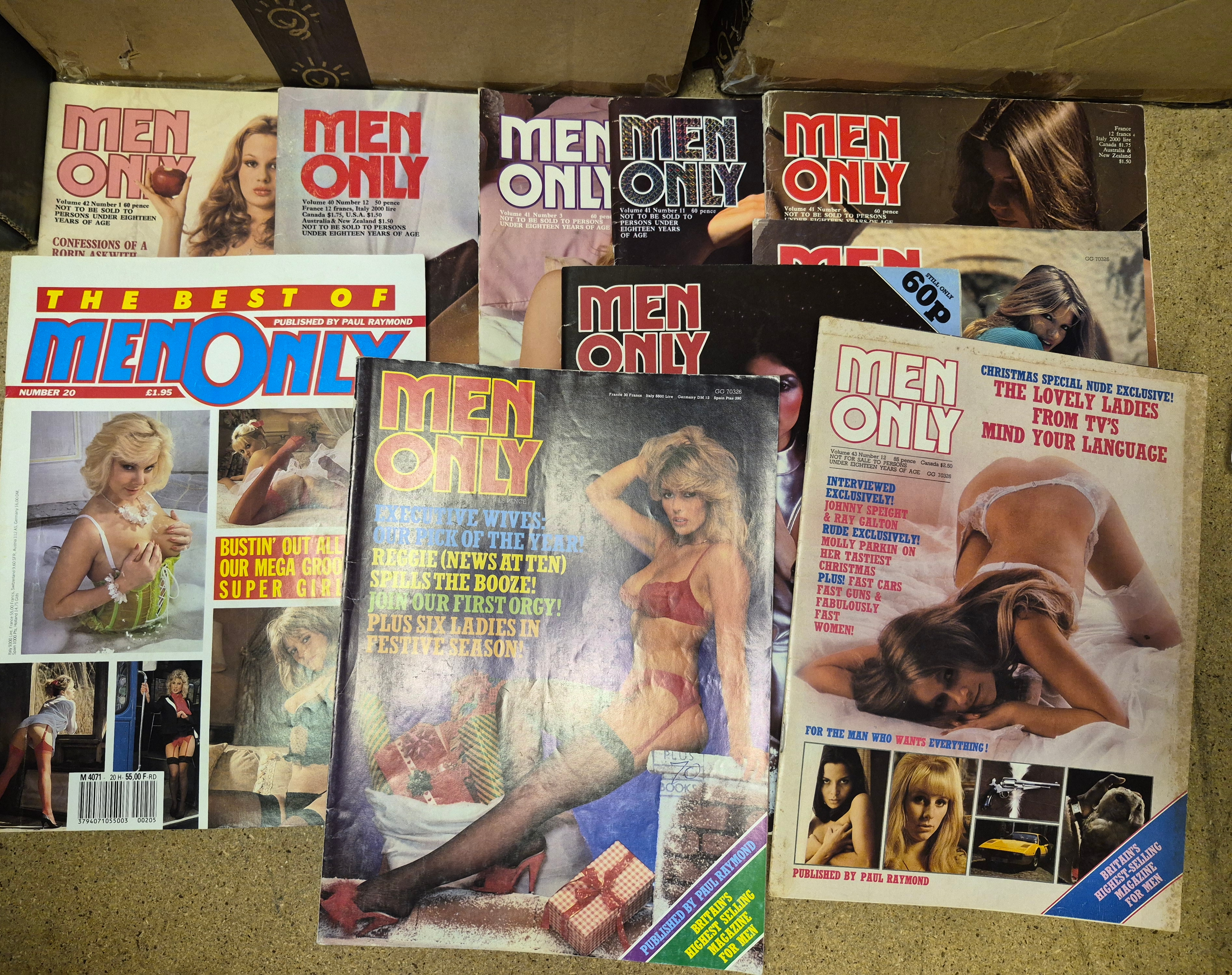A Selection of Vintage Men Only Magazines Including The Best of Men Only